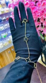 NON TARNISH VCA LINK FINGER BRACELET (MA5364) - Image 2