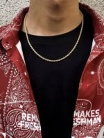 NON TARNISH FRANKO TWIST NECKLACE (MA3565) - Image 3