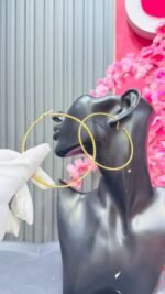 NON TARNISH HOOP EARRINGS(MA6297) - Image 3